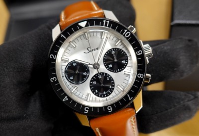 NEU SINN 41 mm 103 St Klassik C Limited Chronograph PANDA Automatik 103.201
