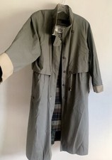 Vintage Fleet Street Sage Green Long Sleeves Coat Overcoat Outerwear Size:8p