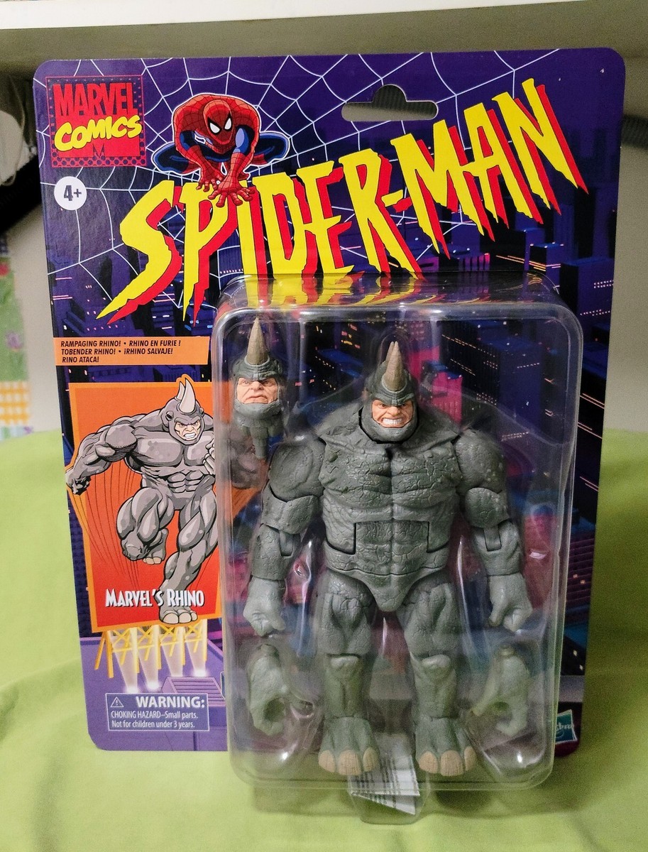 希少！ マーベルレジェンド レトロコレクション スパイダーマン ライノ Amazon.co.jp: スパイダーマン ハズブロ マーベル レジェンド
