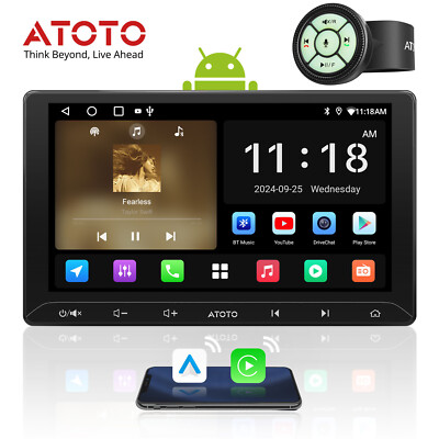 ATOTO A5L 10'' Android Autoradio Navi GPS ChatGPT-AI CarPlay + Funkfernbedienung