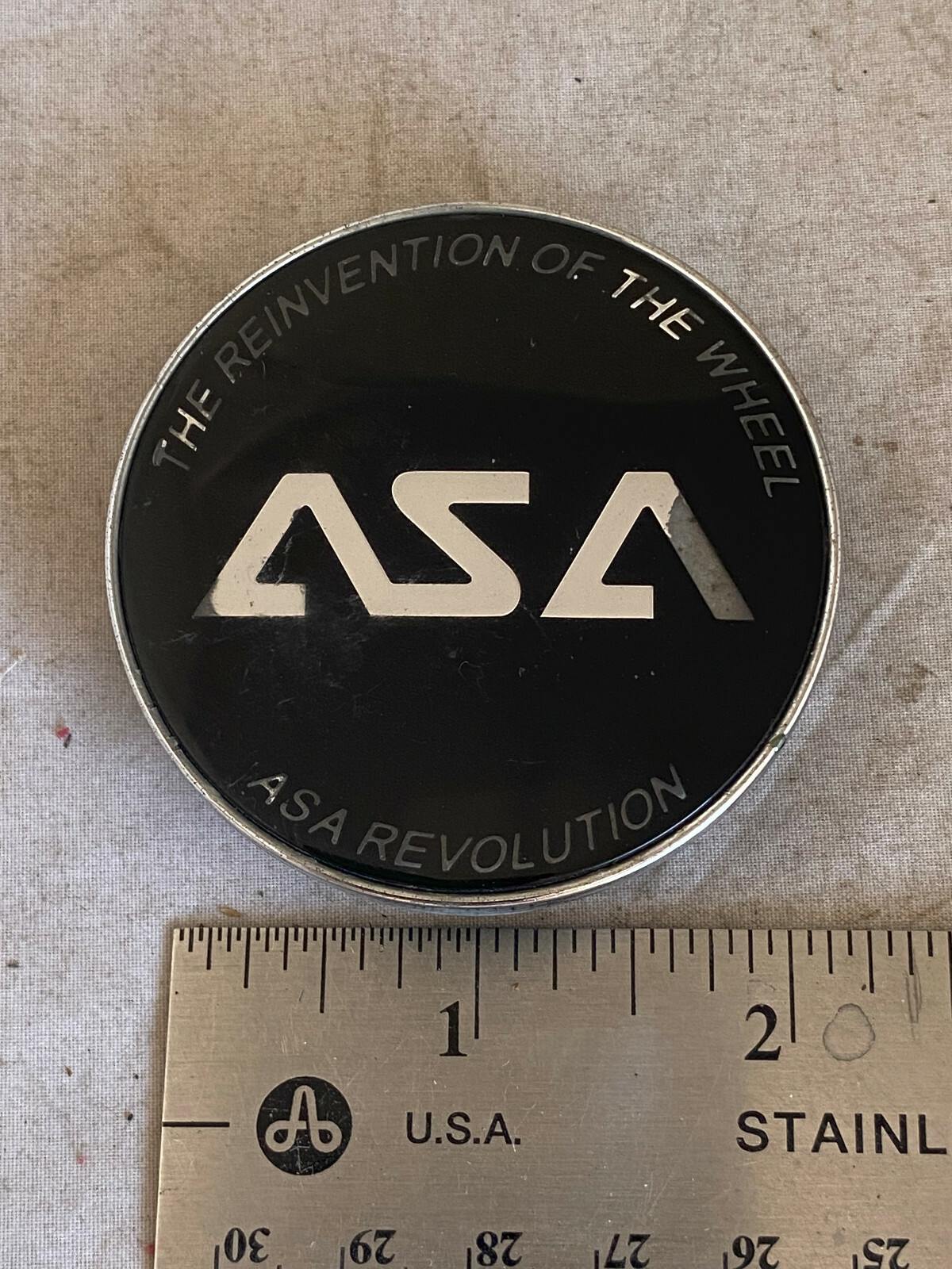 BBS Chrome Black ASA Custom Wheel Rim Hub Cover Center Cap 8C032-image