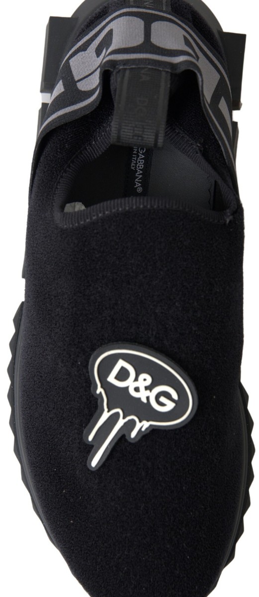 DOLCE & GABBANA Patch Black White D&G PVC Sticky for Sneakers