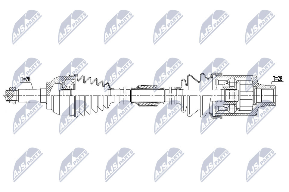 NPW-MZ-064 NTY Drive Shaft for MAZDA - Image 9