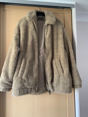 Urban Outfitters Borg Teddy Oversized Jacket Size Small, worn