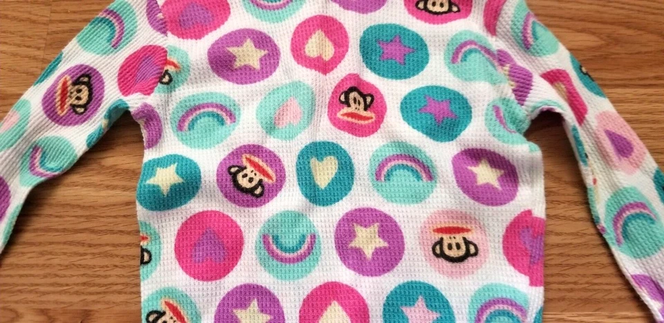 Nuevo sin etiquetas Conjunto de pijama de 2 piezas Paul Frank Monkey para niñas talla 5 algodón poliéster pijamas Foto 3 de 4