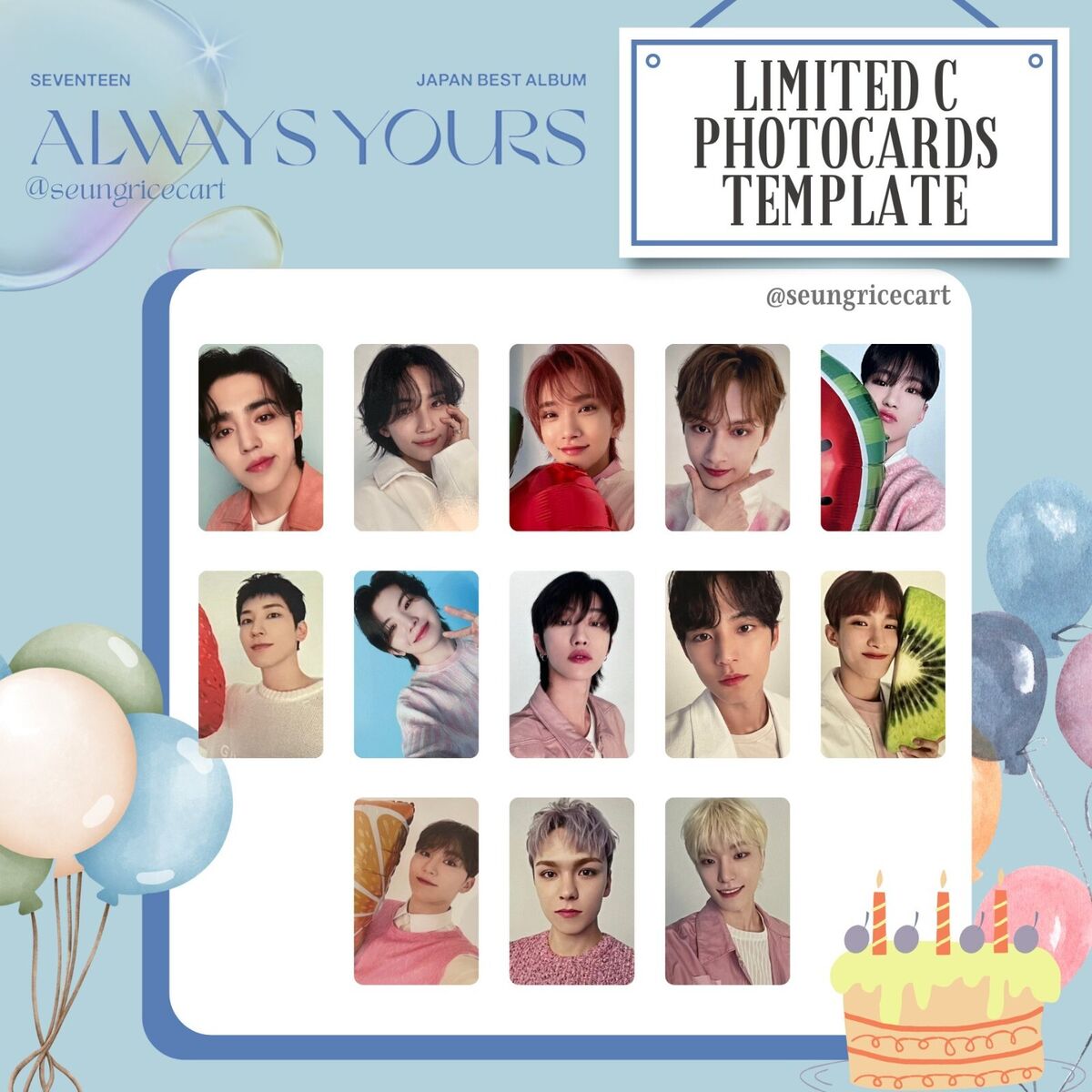 SEVENTEEN ALWAYS YOURS JAPAN BEST ALBUM LTD C ver. Official SEVENTEEN ALWAYS YOURS JAPAN BEST ALBUM LTD C ver. Official