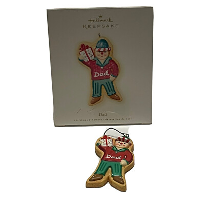 Hallmark 2007 Christmas Ornament Gingerbread Man Dad Spell out