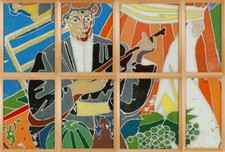42279 - Gro&szlig;es Glasbild aus dem Hauptquartier der Gruppe der Sowjetischen Streit