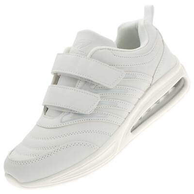 Damen Sneaker WeiÃƒÂŸe Sneaker Klettverschluss Herren Herren Weiße