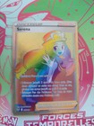 Carte Pokémon Serena Full Art Rainbow 207/195 EB12 Tempête Argentée FR