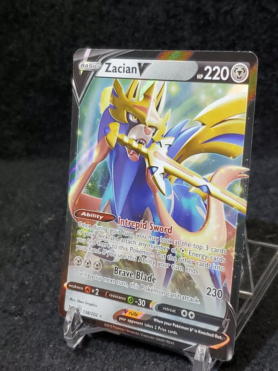 Zacian V #138 Full Art Pokemon Sword & Shield – Frankie's Top Quality Cards