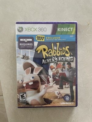 Rabbids Alive and Kicking Xbox 360 Kinect BRAND NEW FACTORY SEALED
