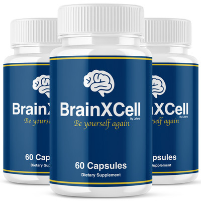(3 Pack) BrainXCell Cognitive Dietary Supplement, Brainxcell Capsules (180Ct)