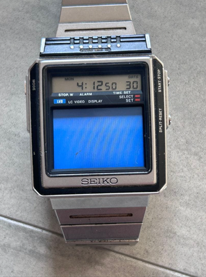 Rare Vintage SEIKO T001-5000 TV Watch Digital - First TV Watch