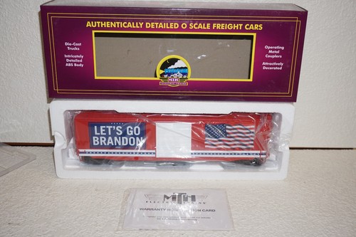 Coche de caja MTH O Gauge 20-99355 "Let's Go Brandon" 50' PS-1 NUEVO EN CAJA | Zustand: New
