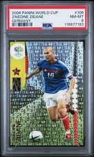 2006 PANINI WORLD CUP GERMANY 106 ZINEDINE ZIDANE PSA 8  Real Madrid Juventus