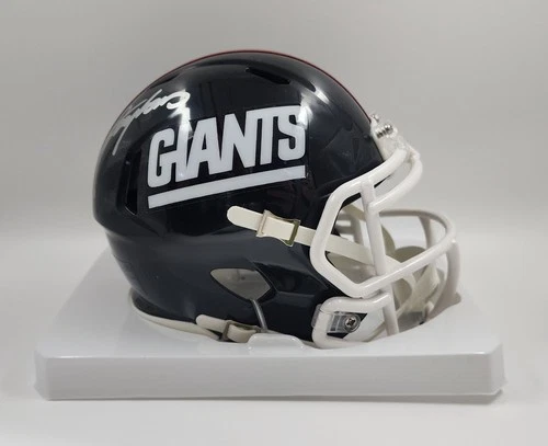 LAWRENCE TAYLOR Signed Auto NY Giants Riddell Mini Helmet LT Hologram COA