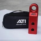 ATI ALLOY RECOVERY HITCH - RED - 5000KG - ALUMINIUM SHACKLE 4X4 4WD