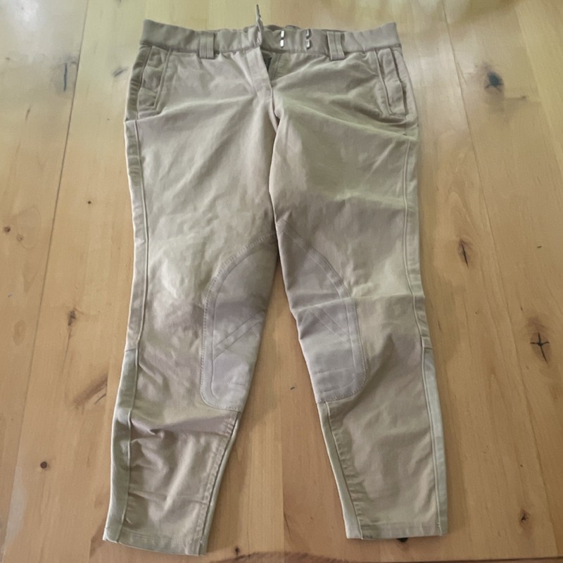Ariat Women’s Beige Riding Breeches Knee Patch Pants Size 28R