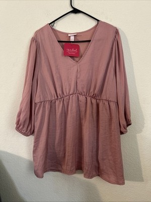 Women s Maternity Top Pink Isabel Maternity By Ingrid And Isabel 2XL NWT