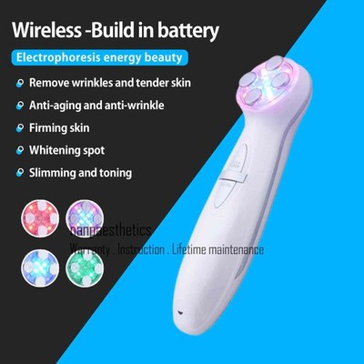 Photon LED Light Therapy Facial Lifting Massager RF Anti Wrinkles Beauty Device