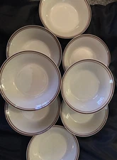 Crown Manor Berry Dessert Bowls (8) JAPAN Stoneware 5-1/2"