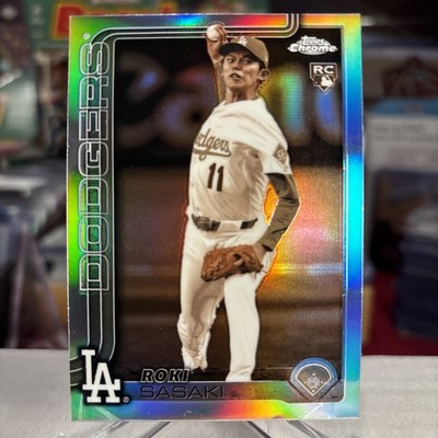 Roki Sasaki 2025 Topps Chrome RARE Sepia Refractor Dodgers Rookie