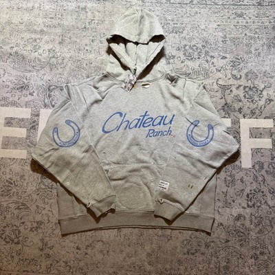 Gallery Dept Chateau Ranch Hoodie Large Grey Distressed Made in USA Josue Thomas