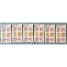 Hallmark Disney Minnie Mouse Sticker Sheets Lot of 6 10