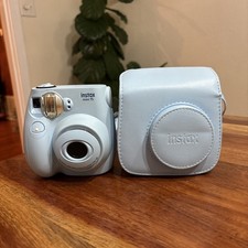 Fujifilm Instax Mini 7S Instant Camera - Light Blue - With Case - Tested Works