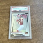 Panini Prizm NFL 2024 Jayden Daniels #347 Rookie PSA 10 Washington Commanders