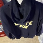 White Fox Vol. 3 Blue and Yellow Pullover Hoodie Women's L/XL Logo Graphic Print — photo 4