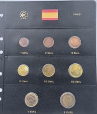 2000 Spain Year Coin Set (8 Pcs) 1 Cent - 2 Euro (3,88 Euro Total)  BU