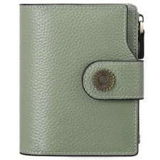 Women's Lightweight Genuine Leather Wallet, Includes Card Holders, RFID-Block