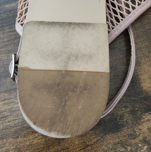 Aqua Krisy Mesh Slingback Flats Size 10 Rose Blush Bloomingdale Exclusive - Picture 5 of 7