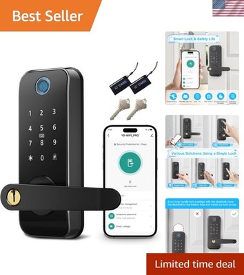 WiFi-Enabled Keyless Entry Fingerprint Door Lock - Stylish Security Solution