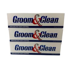 3X Groom Clean Greaseless Hair Control Cream Gel Tube New in Box