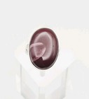 Sterling Silver Vintage Agate Ring Size 8 — photo 3