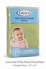 Graco Pack N Play Fitted Sheet 39x27 Tarragon Green NEW