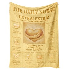 60x50 Inch Nurse Gifts For Women Appreciation Throw Blanket Flannel RN LPN