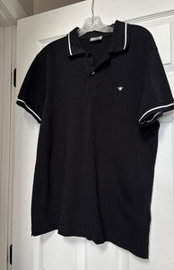 Dior BEE 刺繍 ポロシャツ 白 黒 L Polo Shirt with Bee Embroidery Black Cotton Piqué | DIOR