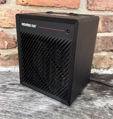 Vintage Holmes Air Small Portable Space Heater Fan Black TESTED