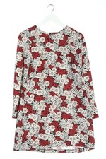 ZARA WOMAN Abito linea A Donna Abito Taglia IT 44 rosso-bianco stile casual