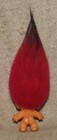 Vintage Unmarked 2.5 in Troll Doll Amber Spiral Eyes & Red Hair — photo 7