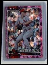 2026 Topps #161 Michael McGreevy Pink Diamante Foil
