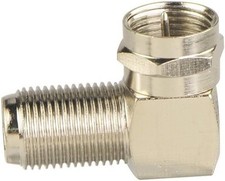 90 Degree Coaxial Connector F Type Female to Male RG6 Adapter Right Angle Coax.