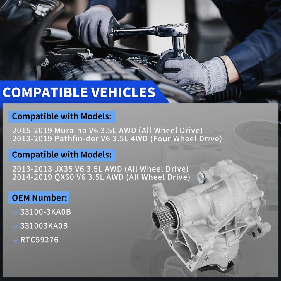 Estuche de transferencia para Nissan Murano 2015-2020 Infiniti QX60 2014-2019 33100-3KA0B Foto 2 de 4