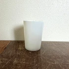 SMALL 4 oz milk glass vanity sink counter rinsing drinking cup