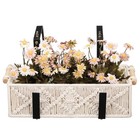 Planter Box Brackets 2 Pcs Adjustable For Railing Flower Support