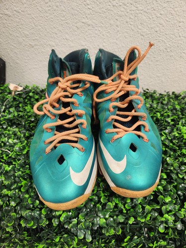 Nike Lebron X Miami Dolphins Men’s Basketball Sneakers Rare Size 10.5 TLC